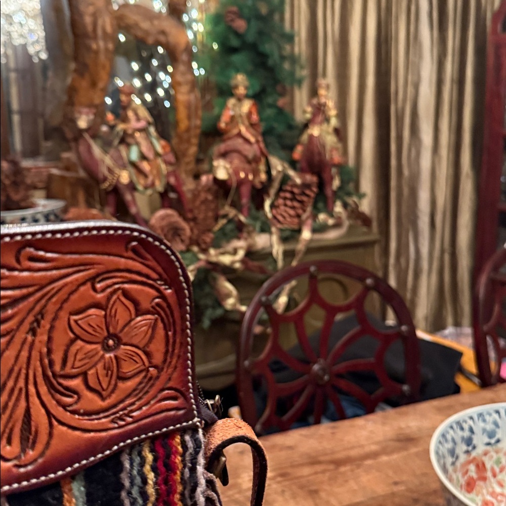 Artisan Multicolor Fringe Crossbody Bag
